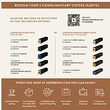 Nespresso Vertuo POP+ Deluxe Machine with Coffee Pods and Voucher