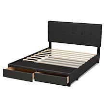 Netti Fabric Upholstered 2-Drawer King Size Platform Storage Bed