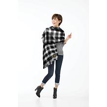 NFL New Orleans Saints Plaid Blanket Scarf