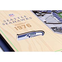 NFL Seattle Seahawks StadiumViews 3-D Wall Art - Century Link Field
