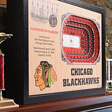 NHL Chicago Blackhawks 25-Layer 3-D Wall Art - United Center 
