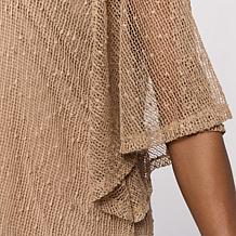 Nina Leonard Scoop Neck Dolman Sleeve Knit Top