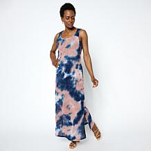 Antthony Printed Cotton Gauze Tiered Maxi Dress | HSN