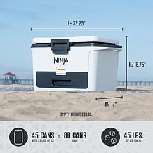 Ninja FrostVault 50qt Hard Cooler with Dry Zone - Cloud White