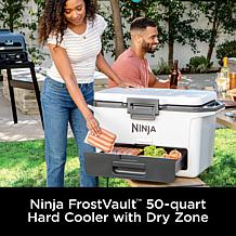 Ninja FrostVault 50qt Hard Cooler with Dry Zone - Cloud White