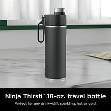 Ninja Thirsti 18oz. Travel Bottle, Black