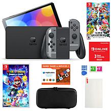 Nintendo Switch – OLED Model W/White Joy-Con Console with Super Mario Bros.  Wonder Game- Limited Bundle 