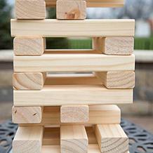Nontraditional Giant Wooden Blocks Tower Stacking Game by Hey! Play!