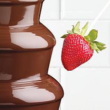 Nostalgia 4-Tier 2lb Stainless Steel Chocolate Fondue Fountain