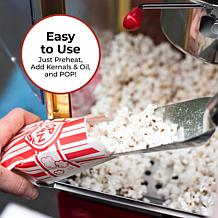 Nostalgia CCP525RG Vintage 8 oz. Professional Popcorn Cart, 53" Tall