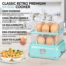 Nostalgia Classic Retro 14-Capacity Egg Cooker - Aqua