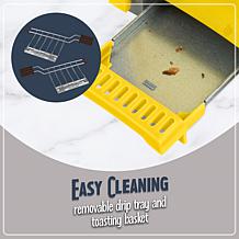 Nostalgia Deluxe Grilled Cheese Sandwich Toaster in Yellow