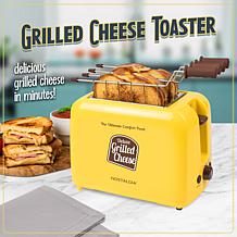 Nostalgia Deluxe Grilled Cheese Sandwich Toaster in Yellow
