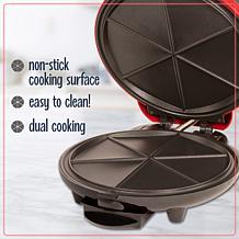 Nostalgia EQM200 Electric Quesadilla Maker w/ Extra Stuffing Latch