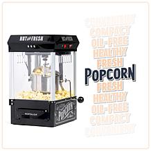 Nostalgia KPM220BK Vintage 2.5-oz Tabletop Kettle Popcorn Maker, Black