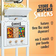 Nostalgia NKPCRTCD8IVY 53" Popcorn Cart