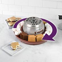 Nostalgia NLSM4BR Indoor Electric Stainless Steel S'mores Maker wit...