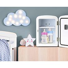 Nostalgia Retro 6-Can Cooling and Heating Refrigerator in Black