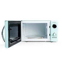 Nostalgia Retro 800-Watt Countertop Microwave Oven in Aqua