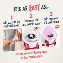 Nostalgia Retro Hard and Sugar-Free Candy Cotton Candy Maker
