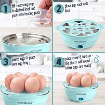 Nostalgia Retro Premium 7-Egg Cooker in Aqua