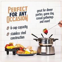 Nostalgia Stainless Steel Electric Fondue Pot