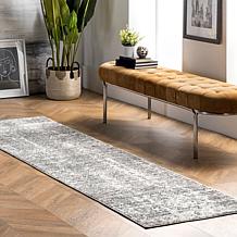 nuLOOM 2' 5" x 9' 5" Grey Deedra Modern Abstract Area Rug