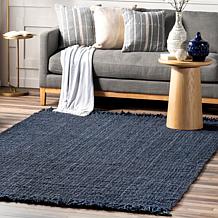 nuLOOM 2' 6" x 8' Daniela Farmhouse Chunky Jute Area Rug 