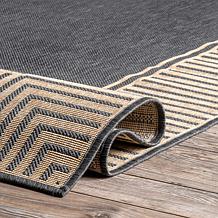 nuLOOM 3' 6" x 5' Asha Simple Border Indoor/Outdoor Area Rug