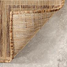 nuLOOM 3' 6" x 5' Asha Simple Border Indoor/Outdoor Area Rug