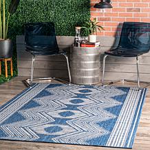 nuLOOM 3' 6" x 5' Ranya Tribal Indoor/Outdoor Area Rug