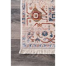 nuLOOM 3' x 5' Harriet Vintage Medallion Fringe Area Rug