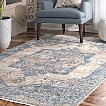 nuLOOM 3' x 5' Harriet Vintage Medallion Fringe Area Rug 