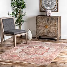 nuLOOM 3' x 5' Harriet Vintage Medallion Fringe Area Rug 