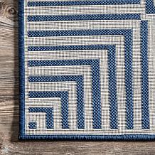 nuLOOM 4' x 6' Asha Simple Border Indoor/Outdoor Area Rug