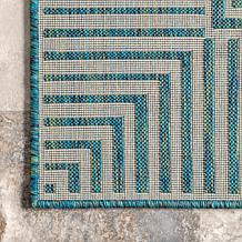 nuLOOM 4' x 6' Asha Simple Border Indoor/Outdoor Area Rug