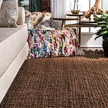 nuLOOM 4' x 6' Daniela Farmhouse Chunky Jute Area Rug 
