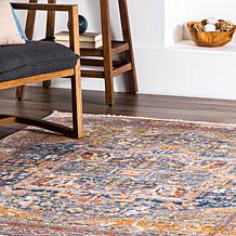nuLOOM 4' x 6' Harriet Vintage Medallion Fringe Area Rug 