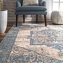 nuLOOM 4' x 6' Harriet Vintage Medallion Fringe Area Rug
