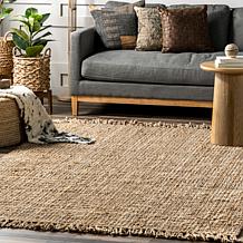 nuLOOM 4' x 6'Daniela Farmhouse Chunky Jute Area Rug