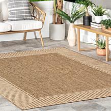 nuLOOM 5' x 8' Asha Simple Border Indoor/Outdoor Area Rug