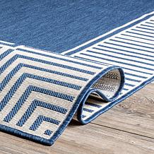 nuLOOM 5' x 8' Asha Simple Border Indoor/Outdoor Area Rug