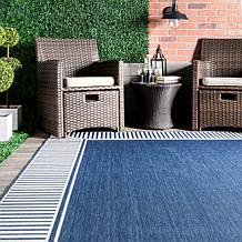 nuLOOM 5' x 8' Asha Simple Border Indoor/Outdoor Area Rug