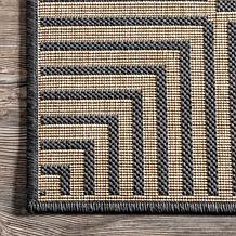 nuLOOM 6' 7" x 9' Asha Simple Border Indoor/Outdoor Area Rug