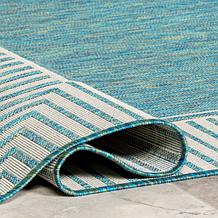 nuLOOM 6' 7" x 9' Asha Simple Border Indoor/Outdoor Area Rug 