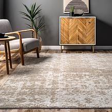 nuLOOM 6' 7" x 9' Beige Deedra Modern Abstract Area Rug 