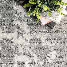 nuLOOM 6' 7" x 9' Grey Deedra Modern Abstract Area Rug