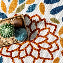 nuLOOM 6' 7" x 9' Monique Floral Indoor/Outdoor Area Rug