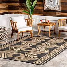 nuLOOM 6' 7" x 9' Ranya Tribal Indoor/Outdoor Area Rug