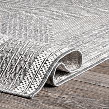 nuLOOM 6' 7" x 9' Ranya Tribal Indoor/Outdoor Area Rug